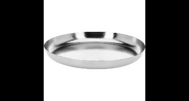 Excellent Houseware Dienblad of kaarsenplateau - D30 cm - metaal - zilver