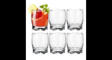 Excellent Houseware Drinkglazen Tumblers Odessa - glas - 12x - 245 ml