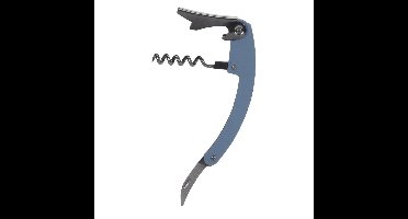 Excellent Houseware flesopener/kurkentrekker - kelnersmes - blauw