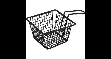 Excellent Houseware Frietmandje - zwart - patat serveermandje