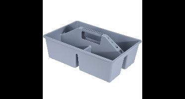 Excellent Houseware Gereedschapsdoos - handvat - grijs - 39 x 26 cm