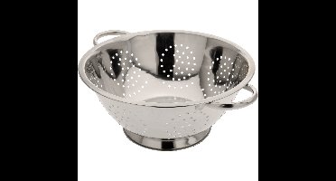 Excellent Houseware Keuken vergiet/zeef - RVS - 24 x 10 cm