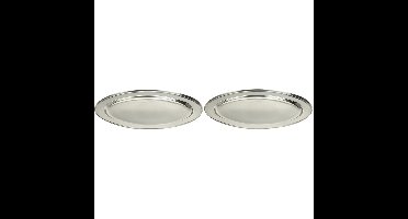 Excellent Houseware serveerschaal/barbecueschaal - 2x - 35 x 21 cm