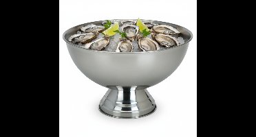 Excellent Houseware Serveerschaal - oesters/zeevruchten - 39 x 24 cm