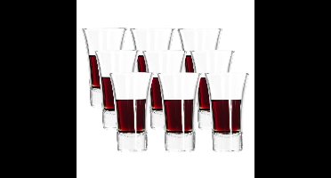 Excellent Houseware Shotglazen - set 9x - 80 ml - glas - borrelglazen