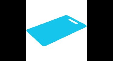 Excellent Houseware snijplank - blauw - kunststof - 38 x 28 cm