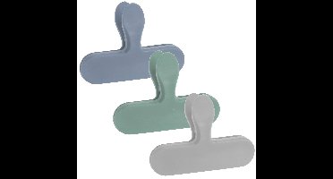 Excellent Houseware vershoudklemmen/vershoudclips - 14x - multicolor - kunststof - 2 formaten mix