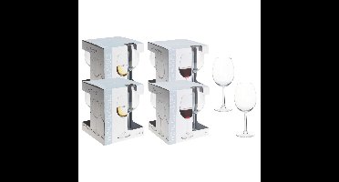 Excellent Houseware Wijnglazen - 16x stuks - 430 / 580 ml - glas