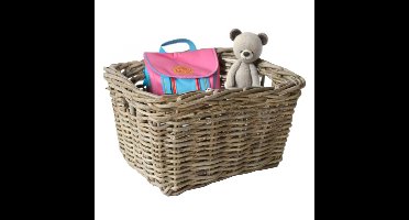 Fietsmand kinderfiets - Bakkersmand - 34 x 24 x 20 cm - riet