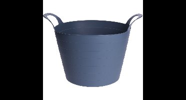 Flexibele emmer - 30 liter - blauw - Kunststof - 54 x 57 cm