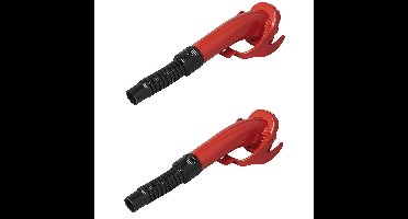 Flexibele schenktuit voor jerrycan - 2x - rood - 24 cm - metaal