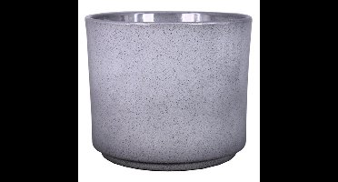 Floran Plantenpot Calla - groen - spikkels - keramiek - 7 x 6,5 cm