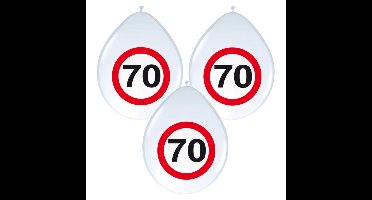 Folat Ballonnen 70 jaar - 16x stuks - feestballonnen - 70e verjaardag
