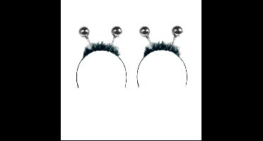 Folat Party disco/eighties thema discoballen diadeem - 4x - voor dames