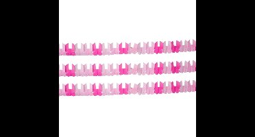 Folat Slinger - Set van 3x stuks - papier - 6M - roze - baby meisje