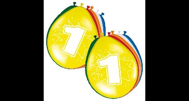Folat Verjaardag leeftijd ballonnen 1 jaar - 16x - multi - versiering
