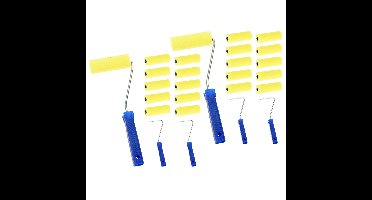 FX Tools Verfrollers set 24 delig - 4 houders/20 rollen van 10 cm