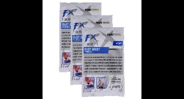 FX Tools Verfspullen afdekfolie doorzichtig - 3x - 4 x 5 meter