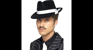 Gangster/Maffia Al Capone hoed - 2x - zwart - volwassenen - Carnaval
