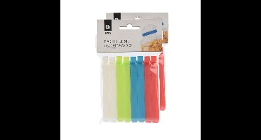 Gekleurde keuken afsluitclips/vershoudclips - 16x stuks - 10 cm