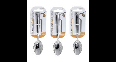 Gerim koffielepels/theelepels - 9x - RVS - 14,5 cm