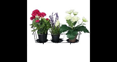 Gerimport Balkon bloempothouder 3 plantjes - met ophanging