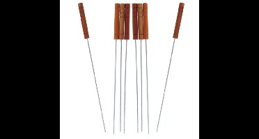 Gerimport Barbecue spiezen - BBQ vleespennen - 12x stuks - 32 cm