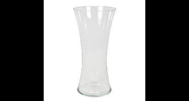 Gerimport Bloemenvaas - transparant - glas - 36 x 18 cm - decoratie