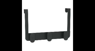 Gerimport Deurkapstok - 3 ophang haken - metaal - ruimtebesparend