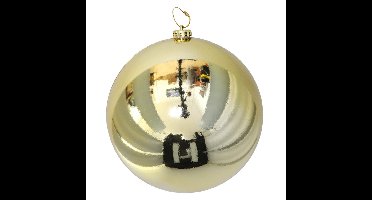 Gerimport Grote decoratie kerstbal - goud - 15 cm - kunststof