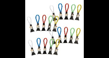 Gerimport Handdoekhaakjes - gekleurd - 20x - handdoekclips