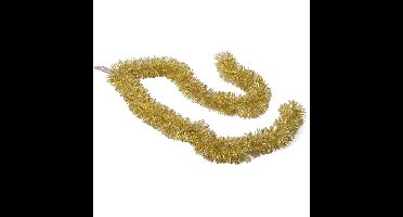 Gerimport Kerstboomslingers - goud / sneeuw - folie - 180 x 7 cm