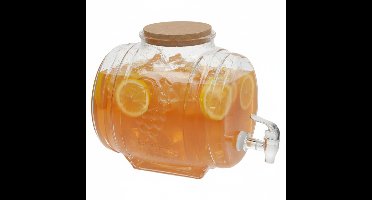Gerimport Limonade / sap dispenser - 2900 ml - borosilicaat glas