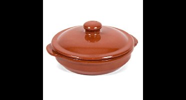 Gerimport ovenschaal/stoofpot - Oviedo - aardewerk - 18 x 9 cm