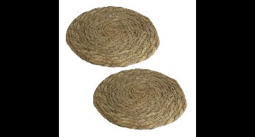 Gerimport Pannenonderzetter - 2x - hittebestendig - zeegras - D22 cm