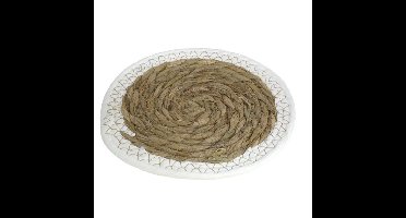 Gerimport Pannenonderzetter - zeegras - rond - D24 cm