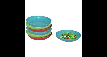 Gerimport Picknick/camping borden set - 12x stuks - multi - kunststof