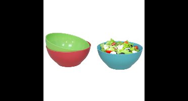 Gerimport Picknick/camping kommen/snack schaaltje - 3x stuks