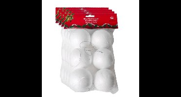 Gerimport Piepschuim ballen - 24x st - D6 cm - DIY hobby