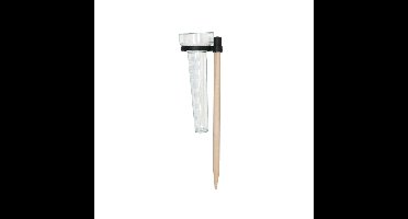 Gerimport Regenmeter - kunststof/hout - 37x10 cm - neerslagmeter