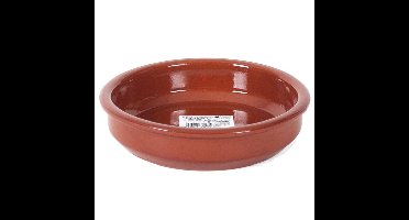 Gerimport Tapas bord/schaal - Bilbao - 18 cm - aardewerk - oranje