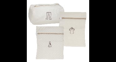 Gerimport waszakken Iris set - 3 formaten - voor delicaat wasgoed