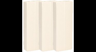 Gerimport Waterverdamper - 3x - ivoor wit - keramiek - 400 ml - radiatorbak