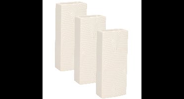 Gerimport Waterverdamper - 6x - creme wit - keramiek - 400 ml - radiatorbak