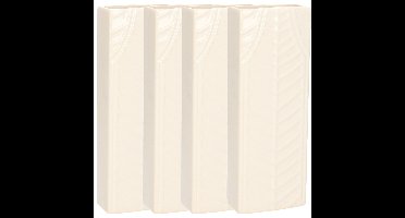 Gerimport Waterverdamper - 6x - ivoor wit - keramiek - 400 ml - radiatorbak