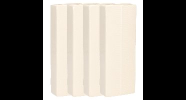 Gerimport Waterverdamper - 8x - ivoor wit - keramiek - 400 ml - radiatorbak