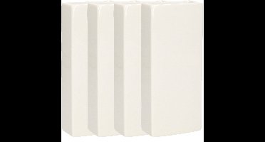 Gerimport Waterverdamper - 8x - wit - keramiek - 400 ml - radiatorbak