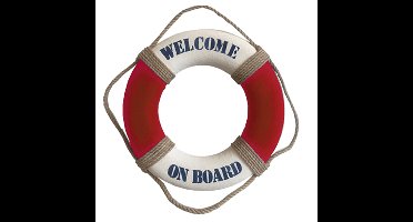 Gerkimex Reddingsboei - Welcome on board - 25cm - kunststof - maritiem