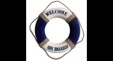 Gerkimex Reddingsboei - Welcome on board - 25cm - kunststof - maritiem