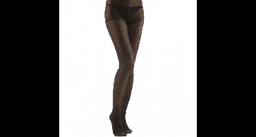 Glansende panty in het zwart